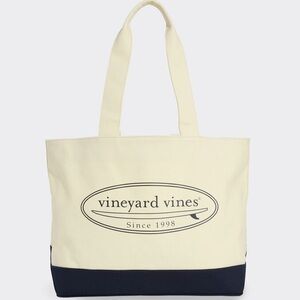 Vineyard Vines Classic Surf Logo Tote Bag: Cotton Canvas, X-Large - $118 MSRP